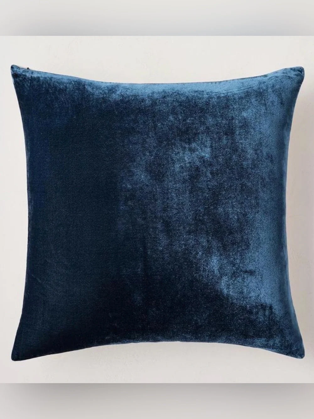 West Elm Lush Velvet Pillow Cover in Regal Blue